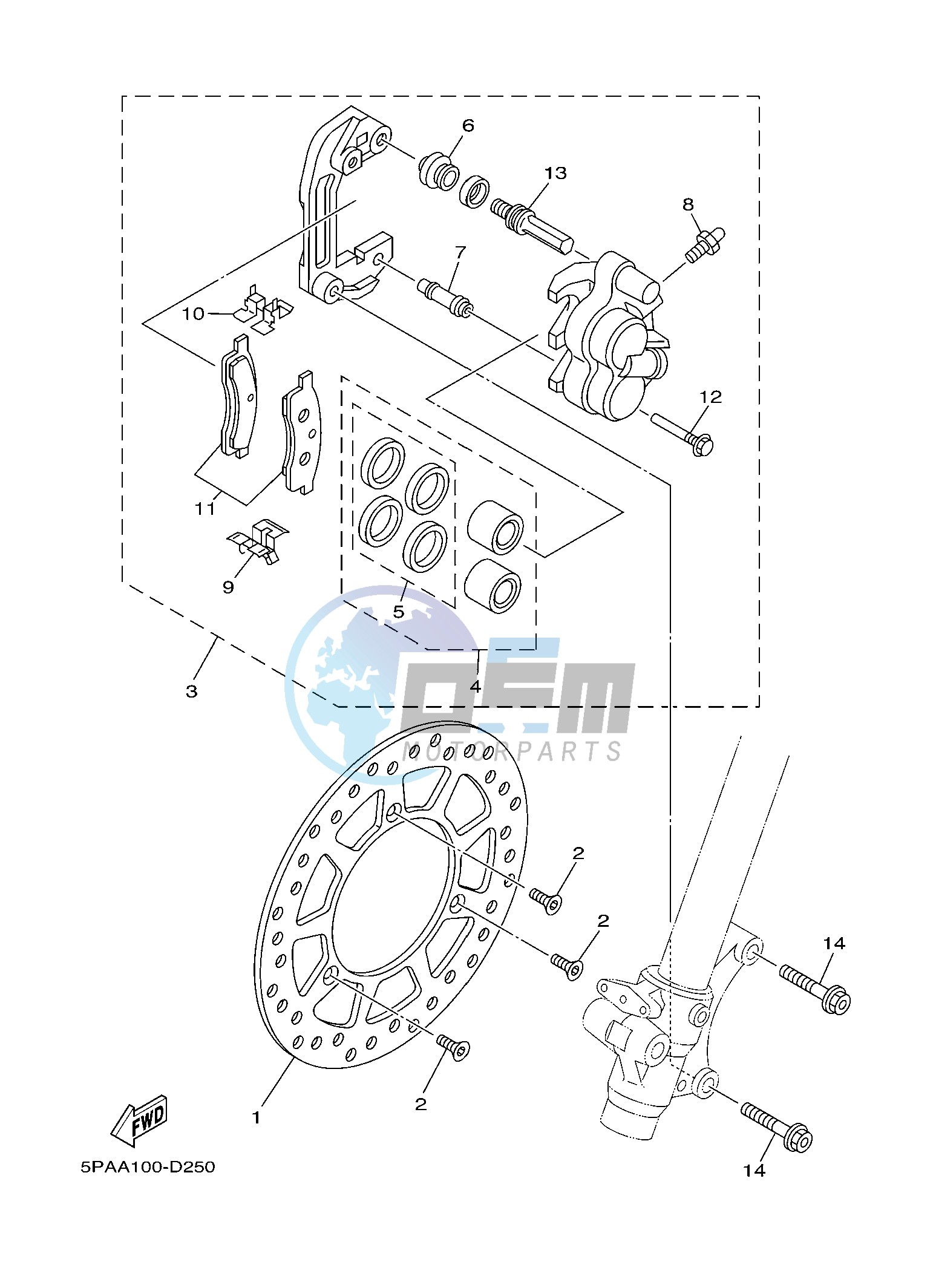 FRONT BRAKE CALIPER