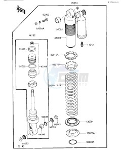 KX 500 C [KX500] (C1) [KX500] drawing SHOCK ABSORBER