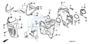 SH300AR9 France - (F / ABS CMF SPC TBX) drawing FRONT COVER