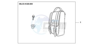 VT750CA9 Australia - (U / ST) drawing LEATHER BACKREST BAG