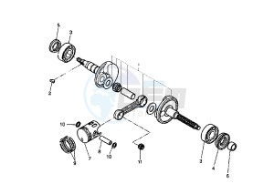 YQ AEROX 100 drawing CRANKSHAFT PISTON