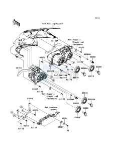 ZZR1400_ABS ZX1400FEFB FR GB XX (EU ME A(FRICA) drawing Headlight(s)