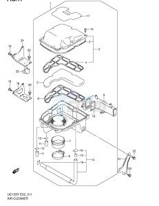 UC125 (E2) drawing AIR CLEANER