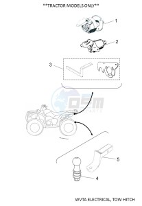 YFM450FWBD YFM45KPXK (BB5D) drawing WVTA ELECTRICAL, TOW HITCH