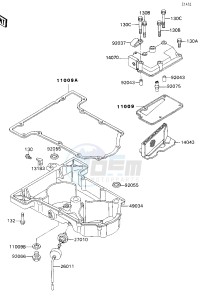 ZX 750 H [NINJA ZX-7] (H1) [NINJA ZX-7] drawing BREATHER COVER_OIL PAN