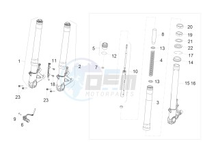 RSV4 1000 RR E4 ABS (APAC) drawing Front fork Sachs