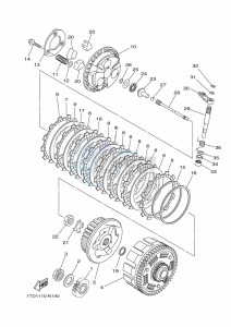 YFZ450R (BW2T) drawing CLUTCH