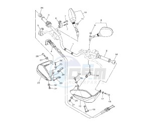 XTZ SUPER TENERE 1200 drawing STEERING HANDLE AND CABLE