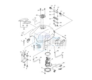 XJ6-F DIVERSION 600 drawing FUEL TANK