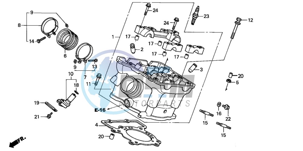 REAR CYLINDER HEAD