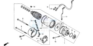 CB250P drawing STARTING MOTOR