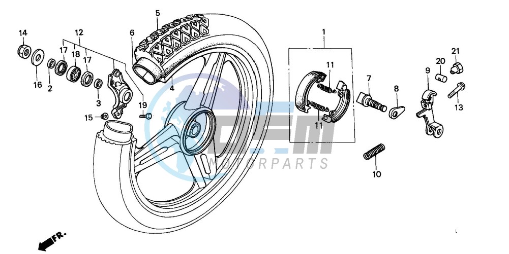 REAR WHEEL (SH50DP/DS)