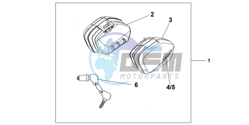 NARROW PANNIER SET