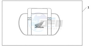 GL1800A ED drawing SADDLEBAG COOLER