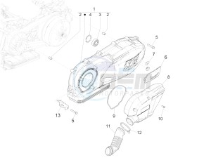 GTS SUPER- SUPER SPORT 150 4T 3V IE ABS E3-E4 (APAC) drawing Crankcase cover - Crankcase cooling