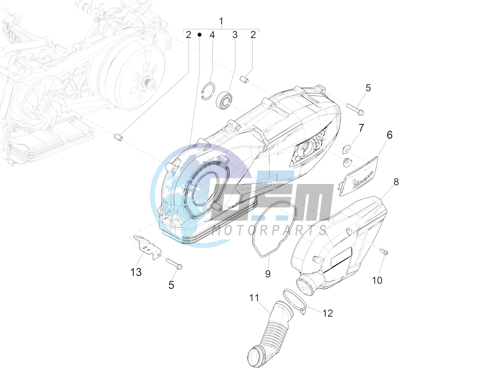 Crankcase cover - Crankcase cooling