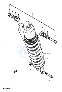 RM250 1988 drawing SHOCK ABSORBER