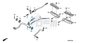 TRX250TEA Europe Direct - (ED / EC) drawing PEDAL/STEP