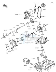 NINJA ZX-10R ZX1000SHFA XX (EU ME A(FRICA) drawing Oil Pump