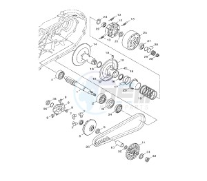 HW XENTER 125 drawing CLUTCH