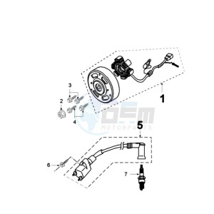 JETFORCE 50 R DARK SIDE U drawing IGNITION PART