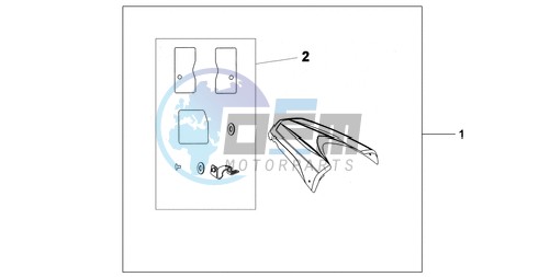 REAR SEAT COWL R-320P