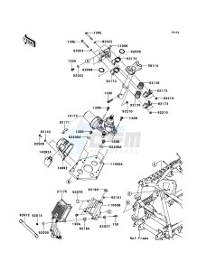 KVF750_4X4_EPS KVF750GCF EU GB drawing Steering Shaft