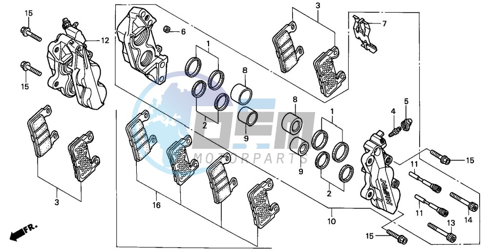 FRONT BRAKE CALIPER