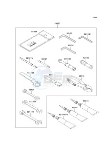 ZX 1000 D [NINJA ZX-10R] (D6F-D7FA) D7F drawing OWNERS TOOLS