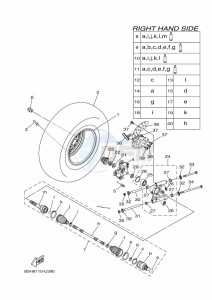 YXZ1000E YXZ1000R (B5J4) drawing REAR WHEEL 2