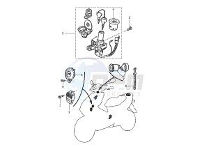 YQ AEROX 50 drawing ELECTRICAL DEVICES