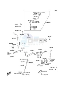 KVF300 KVF300CCF EU drawing Rear Master Cylinder