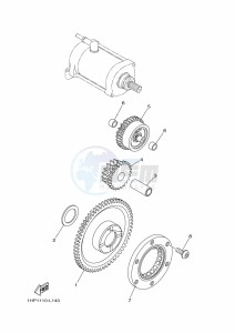 YFM700FWBD YFM70KP (B5KC) drawing STARTER CLUTCH