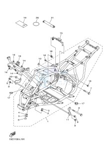 YFM300 RAPTOR 300 (1SC5) drawing FRAME