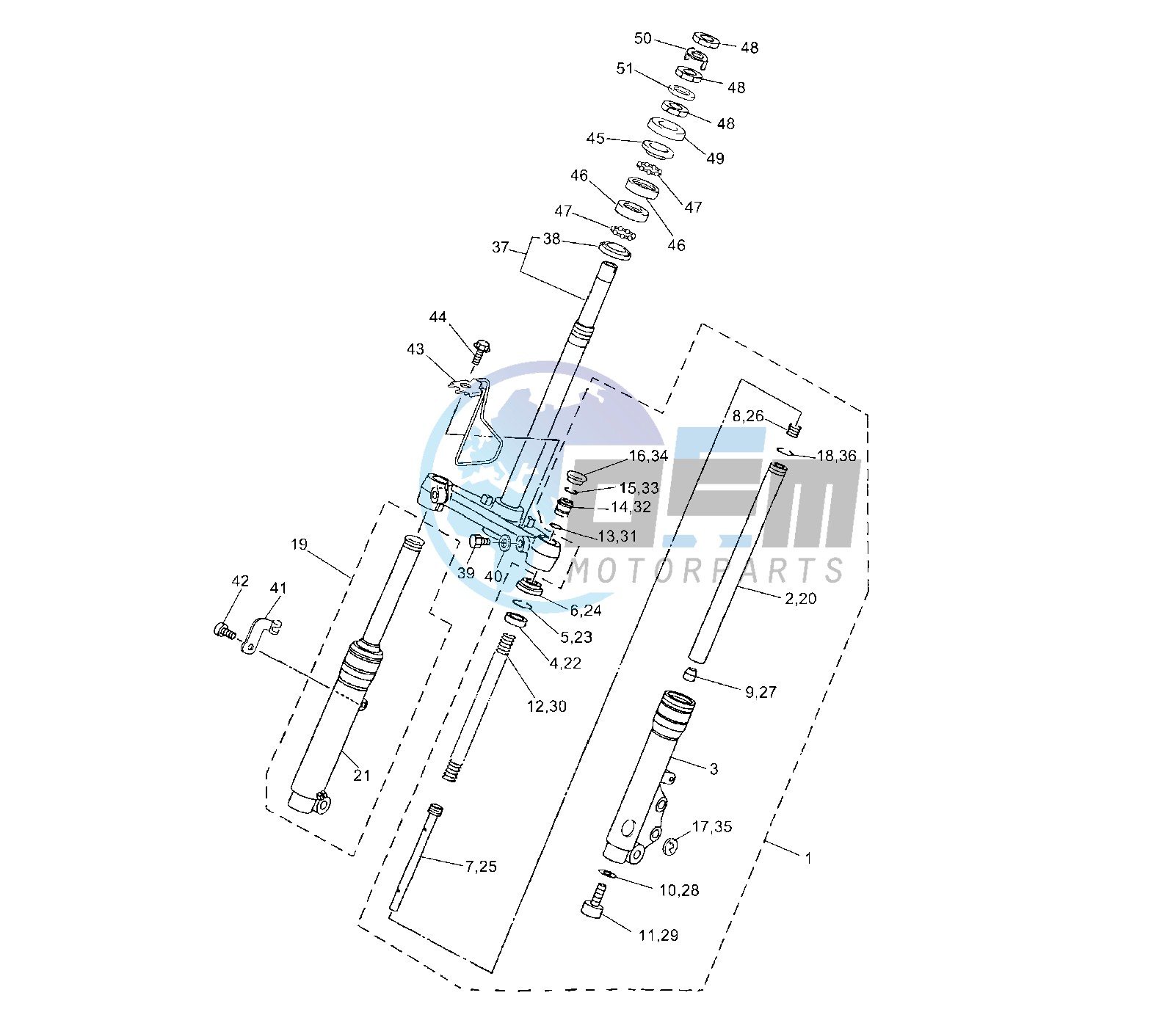 FRONT FORK PAIOLI