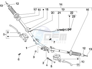 Runner 50 Pure Jet drawing Handlebars - Master cilinder