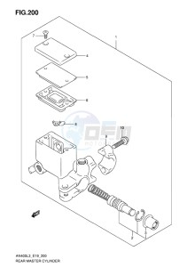 AN400 ABS BURGMAN EU-UK drawing REAR MASTER CYLINDER