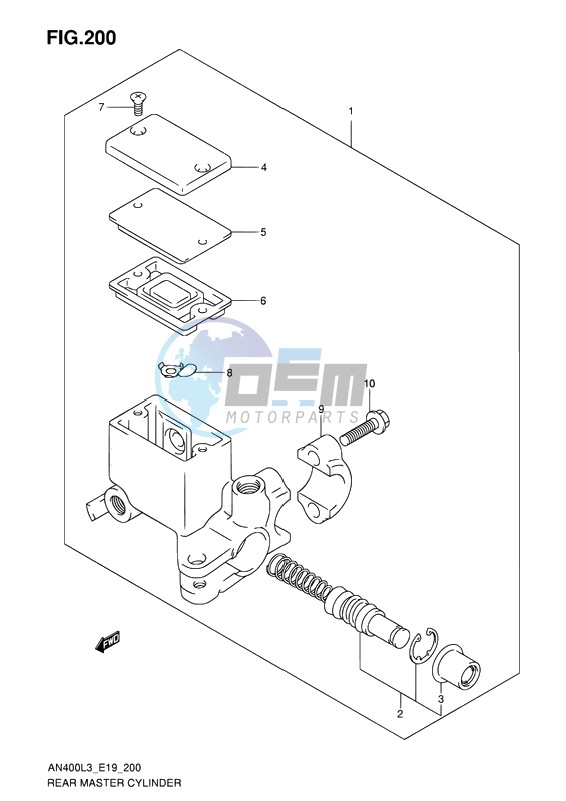 REAR MASTER CYLINDER