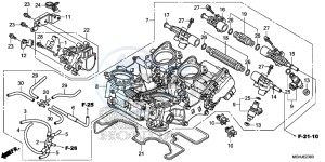 VFR1200X Europe Direct - (ED) drawing THROTTLE BODY