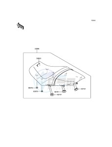 ZZR1400 ABS ZX1400JHF GB XX (EU ME A(FRICA) drawing Seat