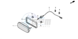 TRX350FE RANCHER 4X4 ES drawing TAILLIGHT