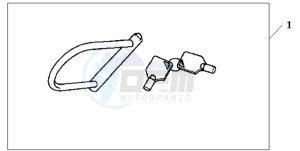 VFR8009 U / MME TWO drawing HONDA U-LOCK