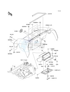 KAF 400 B [MULE 600] (B6F-B9F) B7F drawing FRONT BOX