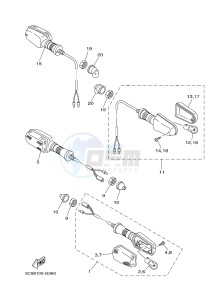 XT250 XT250G (1YBK) drawing FLASHER LIGHT