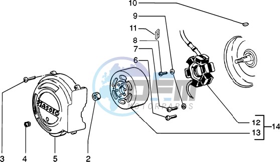 Flywheel magneto