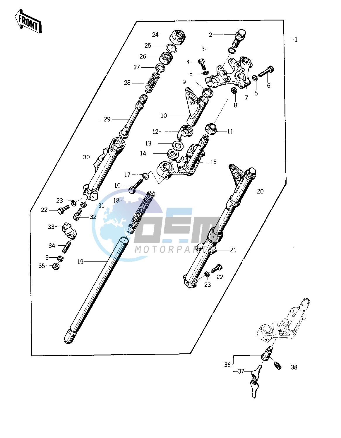 FRONT FORK -- 75 S- -