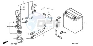 XL1000V9 Ireland - (EK) drawing BATTERY