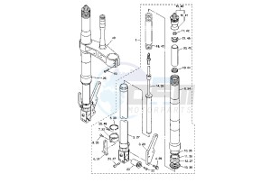 YZF R7 OW02 750 drawing FRONT FORK