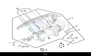 JOYRIDE 300 16" (LJ30W4-EU) (M3) drawing EXH. MUFFLER ASSY