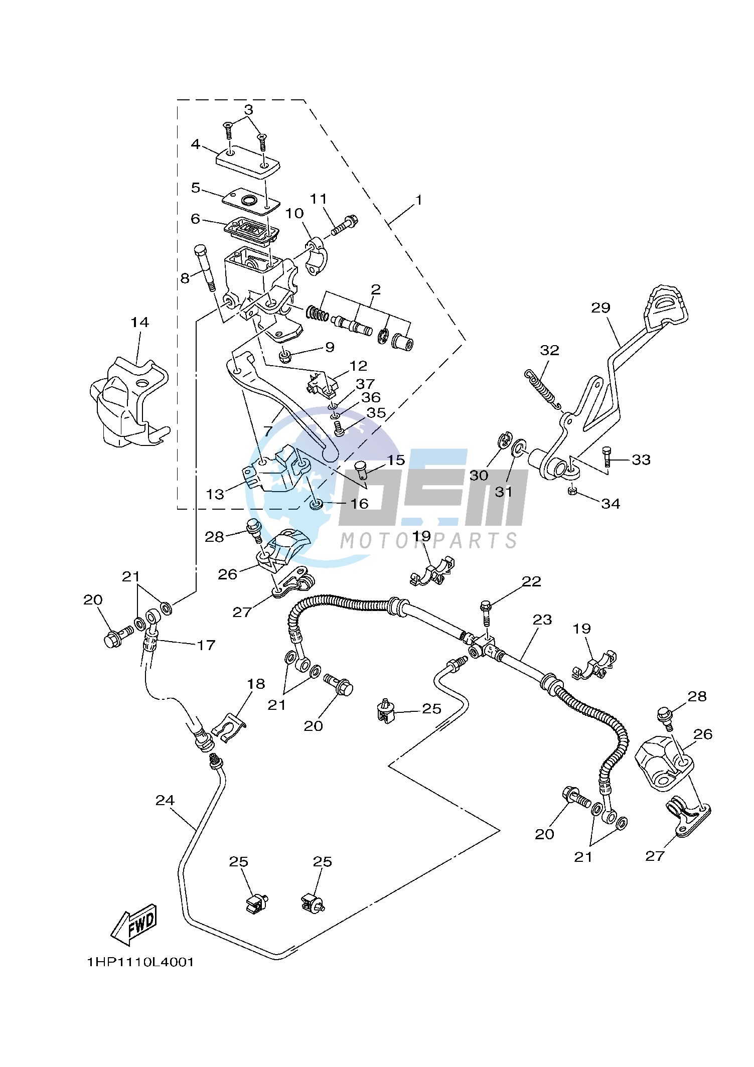 REAR MASTER CYLINDER